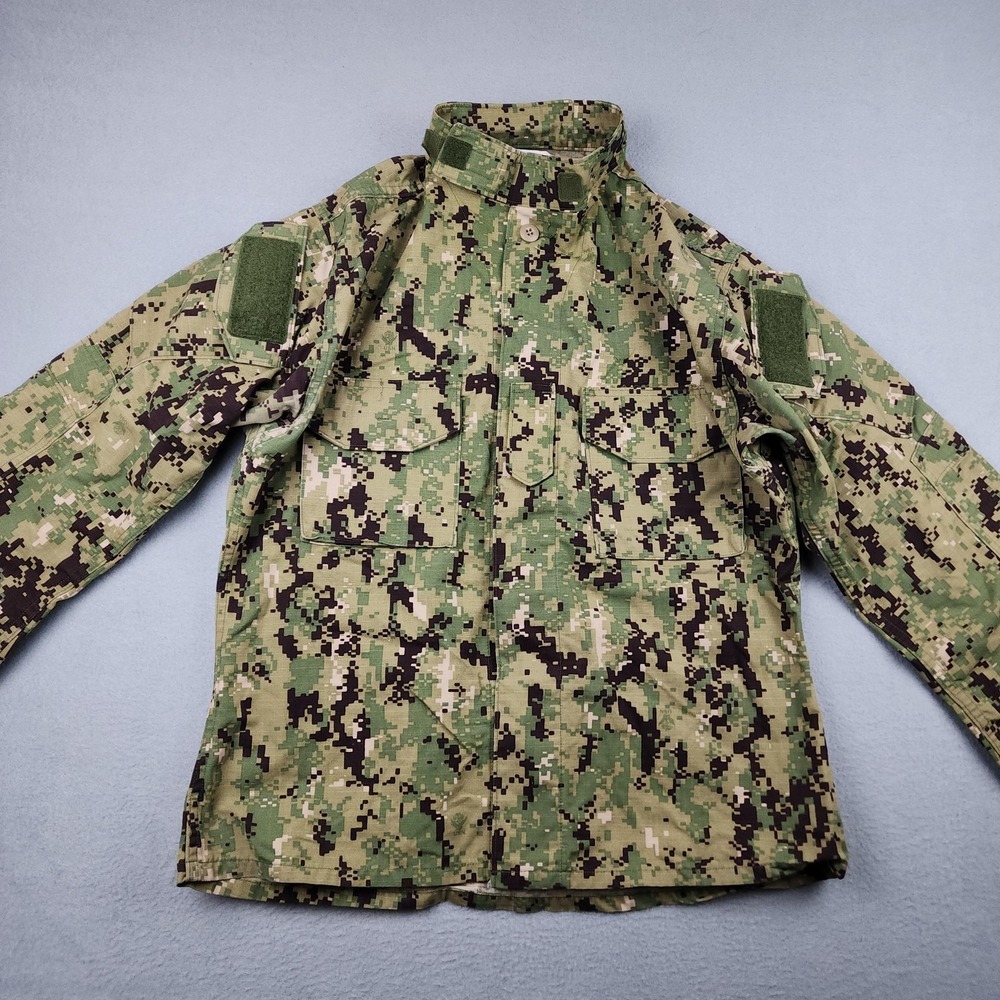 US Navy Blouse Medium Short Working Uniform Type III NWU Seals Military Camo Top